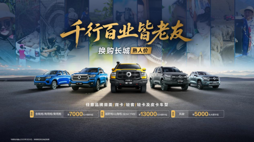 长城皮卡1-4月全球累计销售67505辆 同比增长9.7% 蝉联中国皮卡销冠